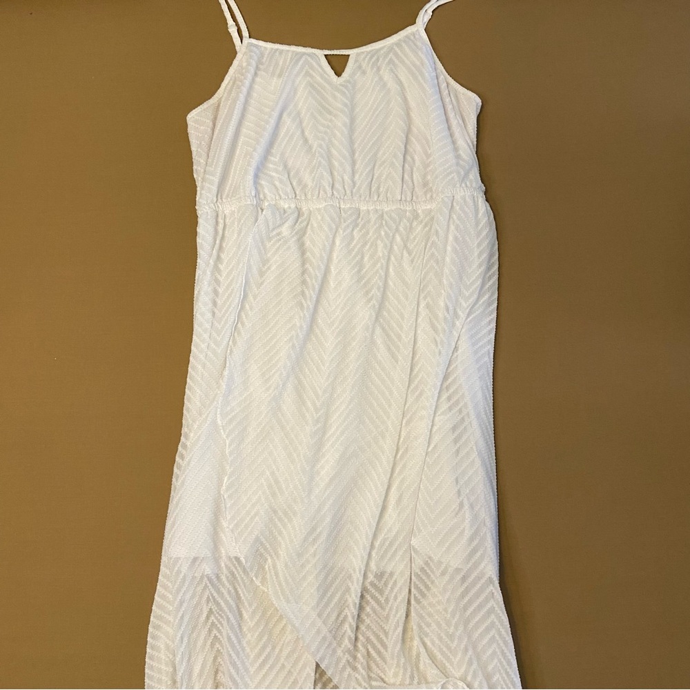 Lane Bryant Overlay White Dress